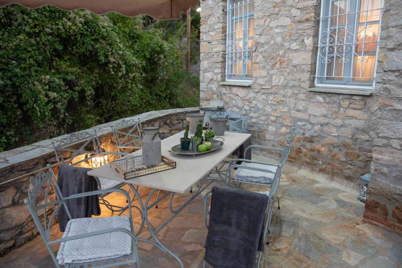 Dandy Villas Nymfaio - Snow Fairy - Sauna Exterior foto